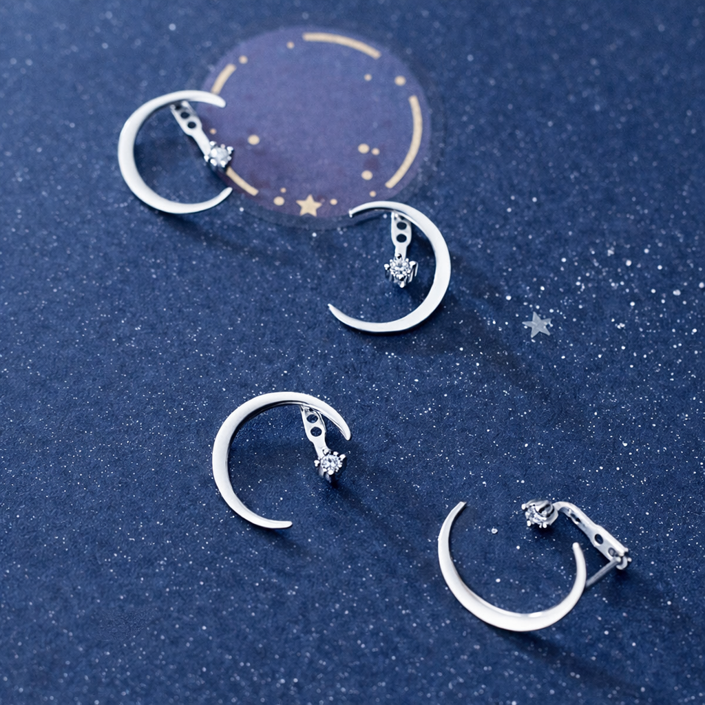 Aros Luna Glow — Plata 925 [prt-5]